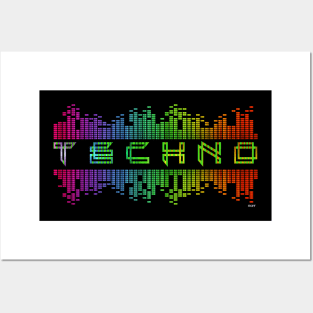 Techno Lover Equalizer EDM Music Festival Posters and Art